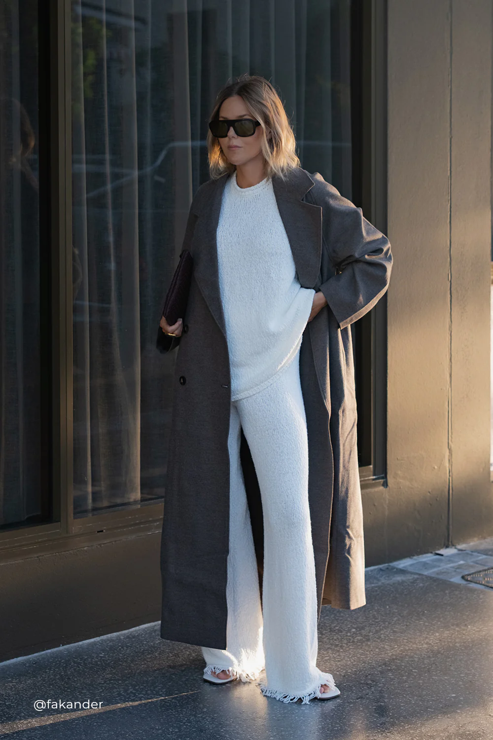 YORK COFFEE OVERSIZED WOOL BLEND COAT - Gamepaces