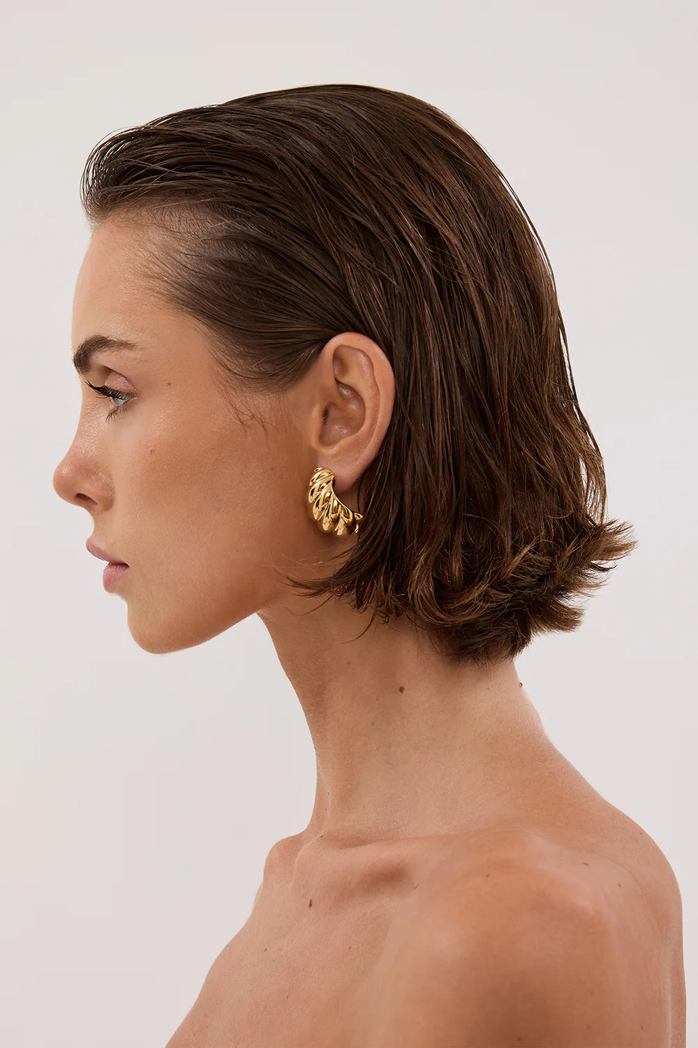 HEAVEN MAYHEM SHELL EARRING GOLD - Gamepaces