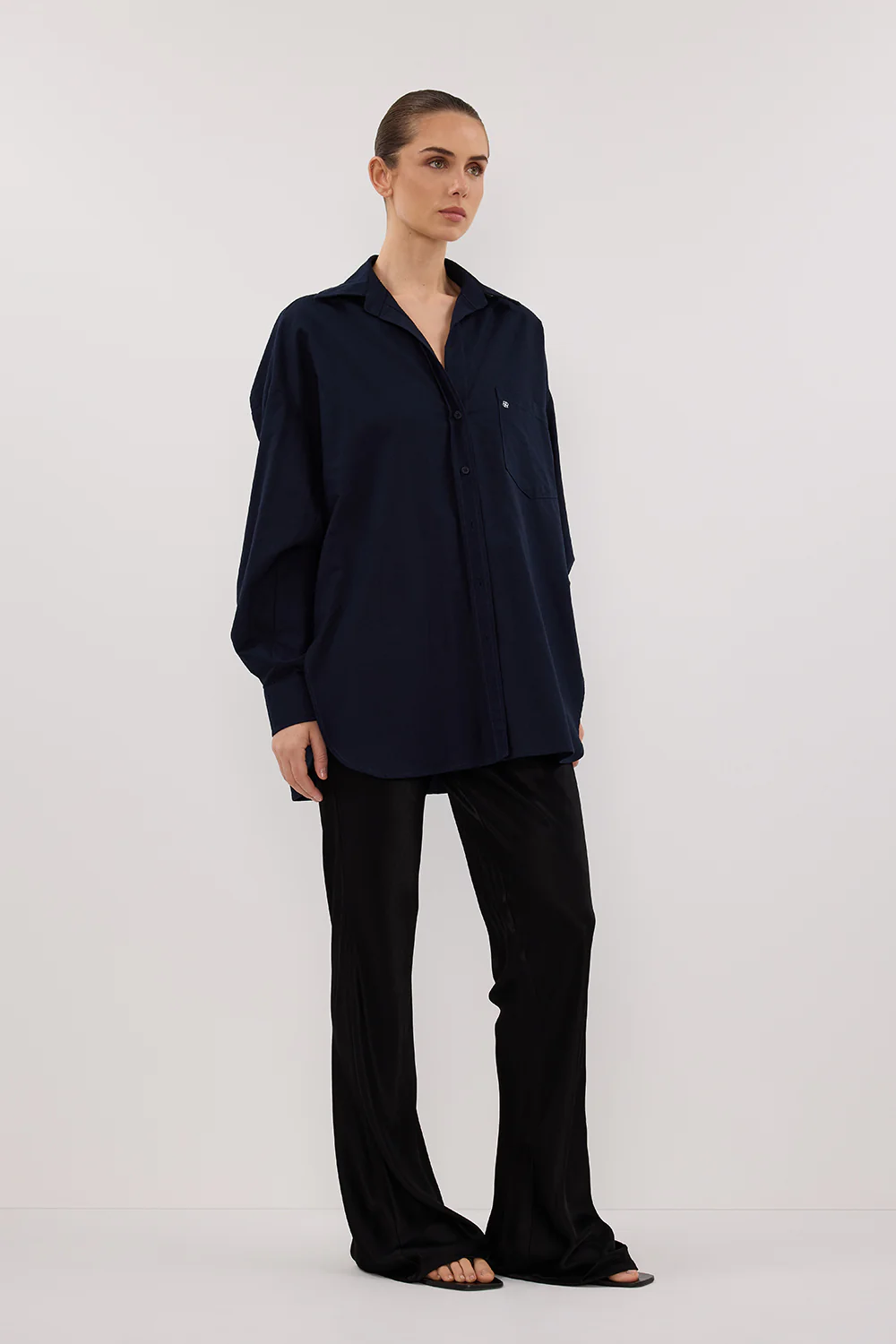 RHEA INK OVERSIZED COTTON SHIRT - Gamepaces