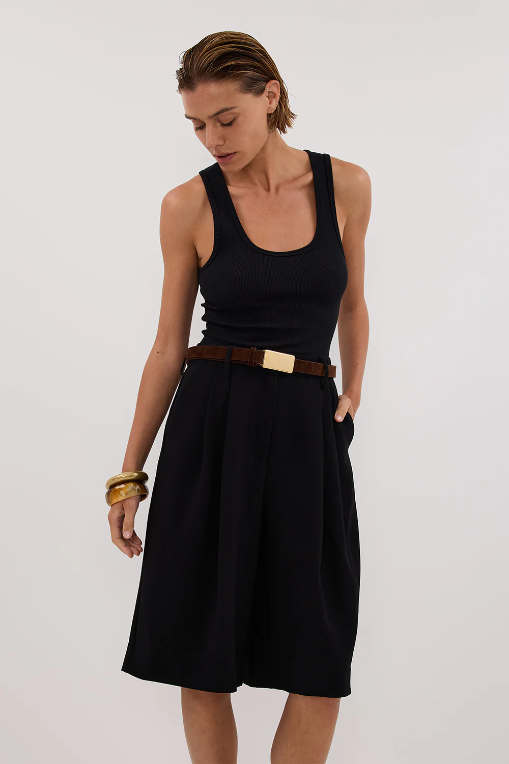 WESTWOOD BLACK BERMUDA SHORT - Gamepaces