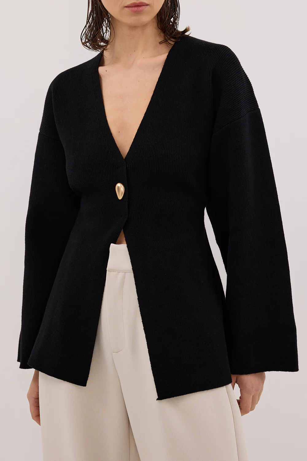 SCOUT BLACK LONG SLEEVE KNIT TOP - Gamepaces