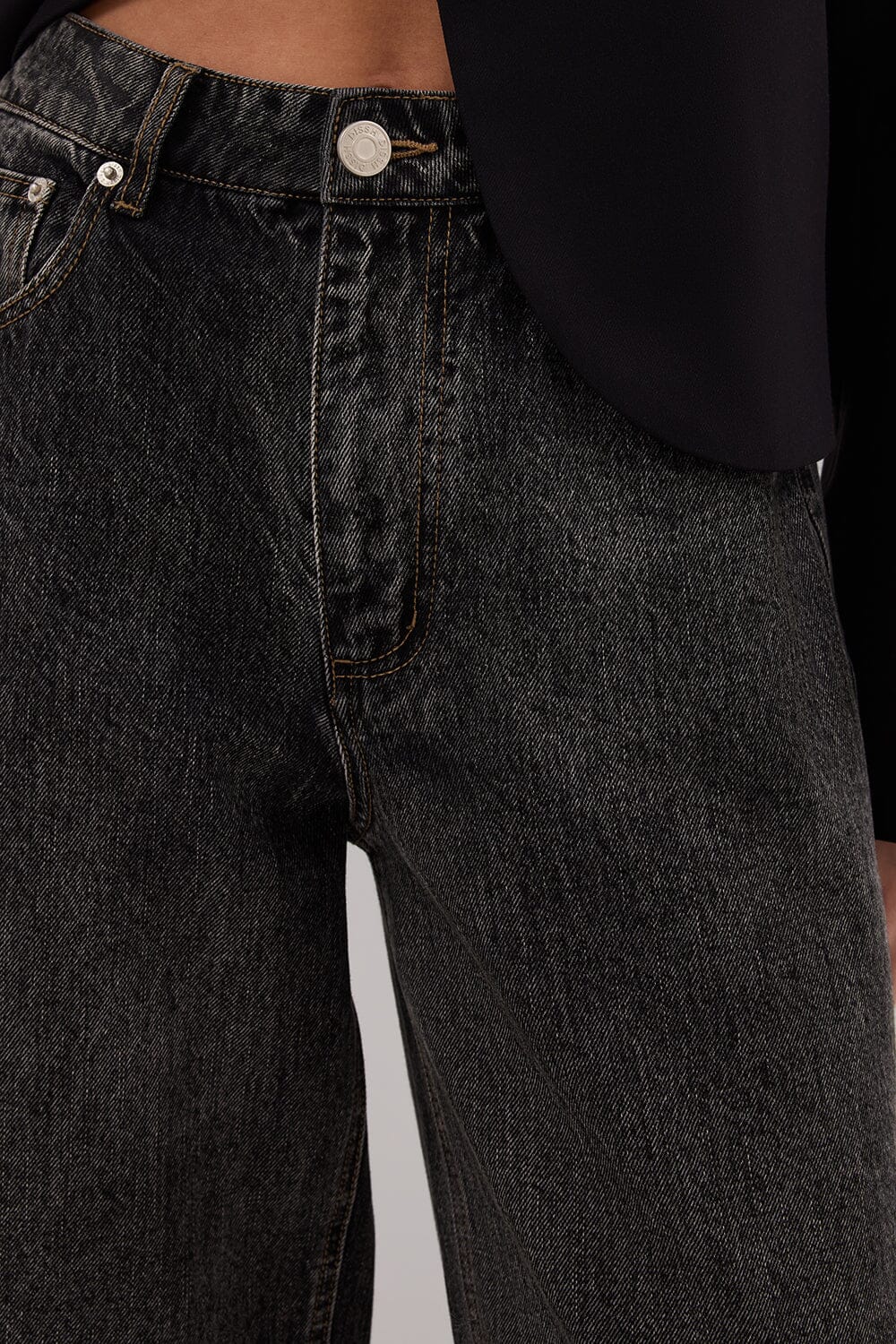 REAGAN 2.0 WASHED BLACK SLOUCHY JEAN - Gamepaces