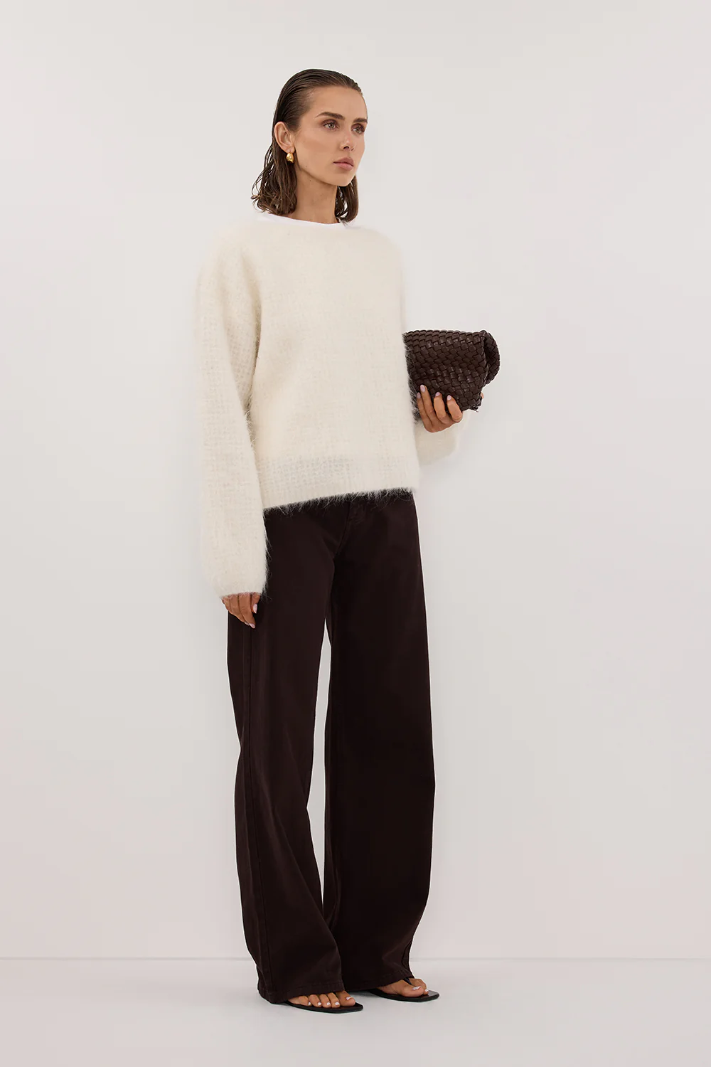 REAGAN 2.0 BURNT CHOC TALL SLOUCHY JEAN - Gamepaces