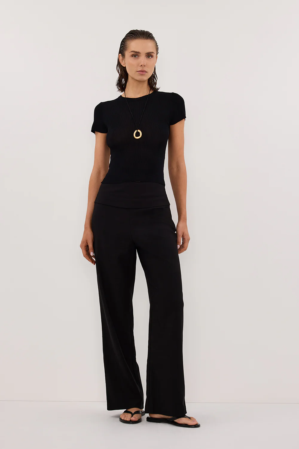 RITA BLACK TAILORED PANT - Gamepaces