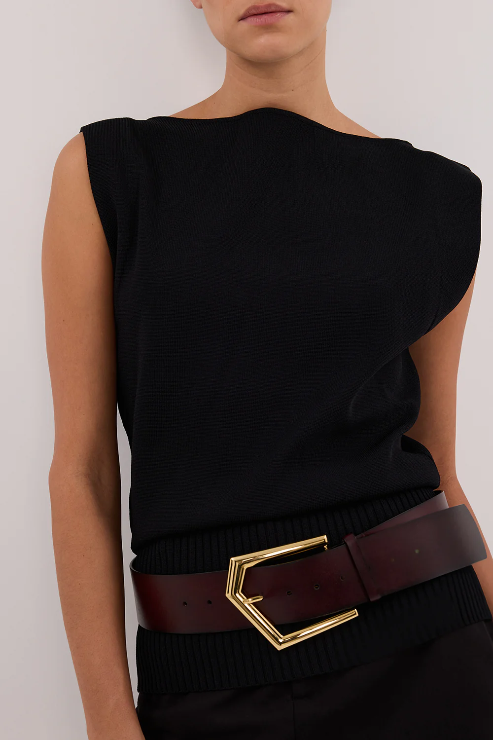 NOAH THE LABEL PLUM WIDE BELT - Gamepaces