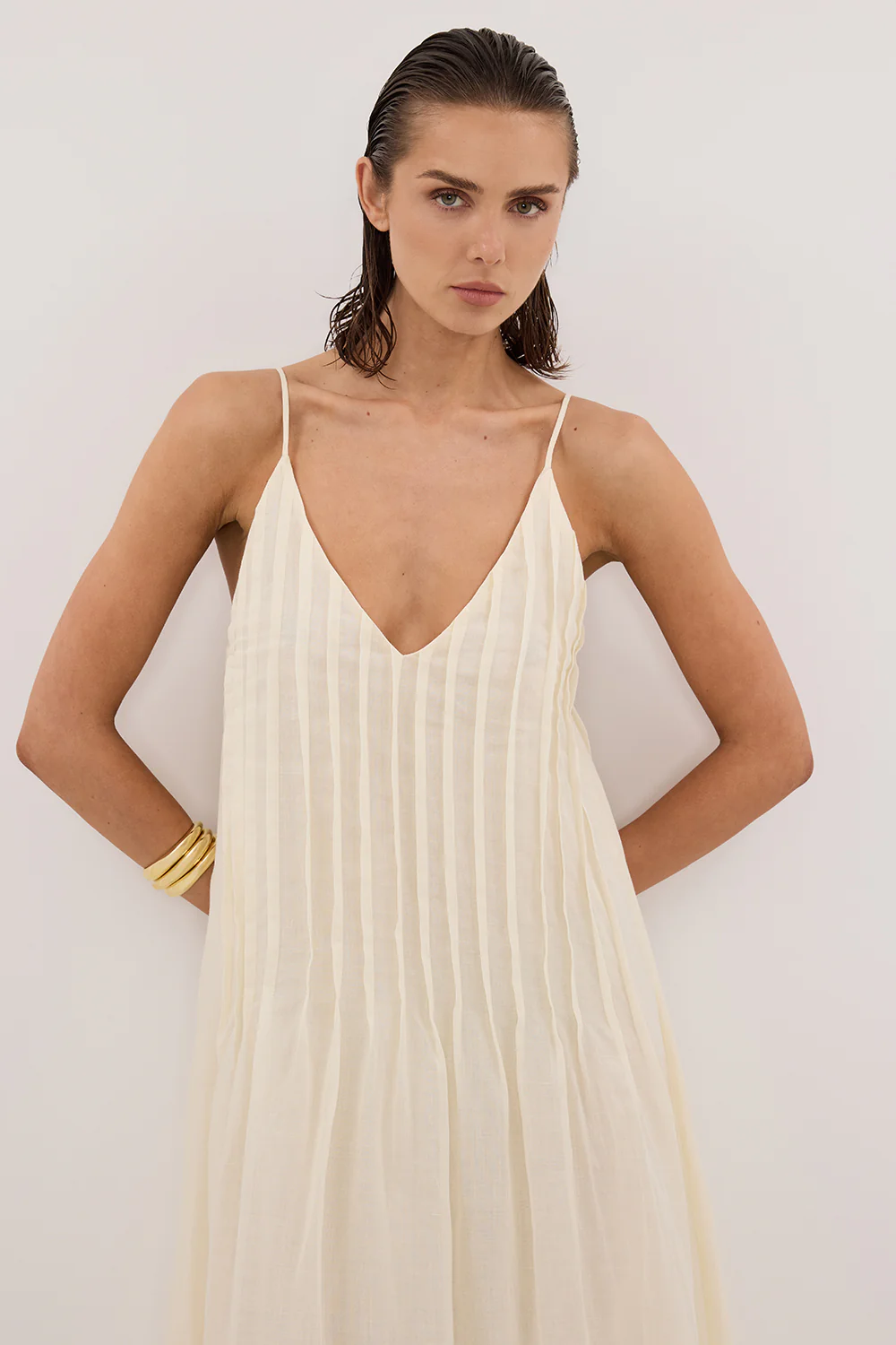 TAHLIA STRAW RAMIE MAXI DRESS - Gamepaces