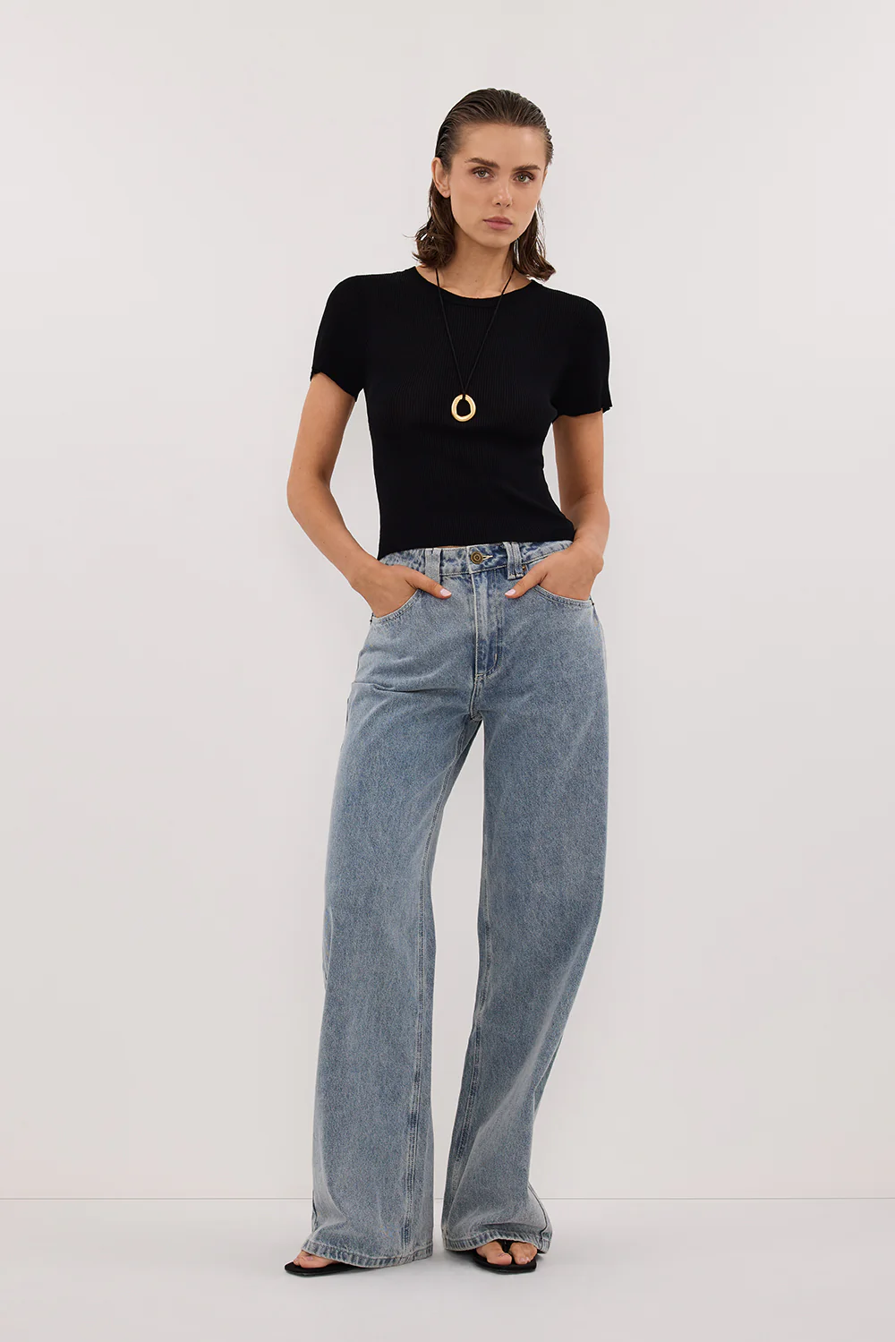 REAGAN 2.0 LIGHT BLUE TALL SLOUCHY JEAN - Gamepaces