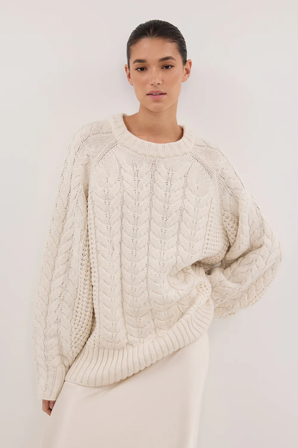 TOM CREAM CABLE LONGLINE JUMPER - Gamepaces