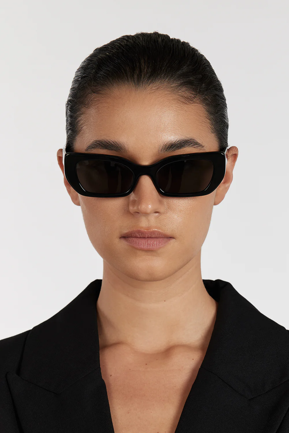 ELISA JOHNSON COOKIE IN GLOSS BLACK SUNGLASSES - Gamepaces
