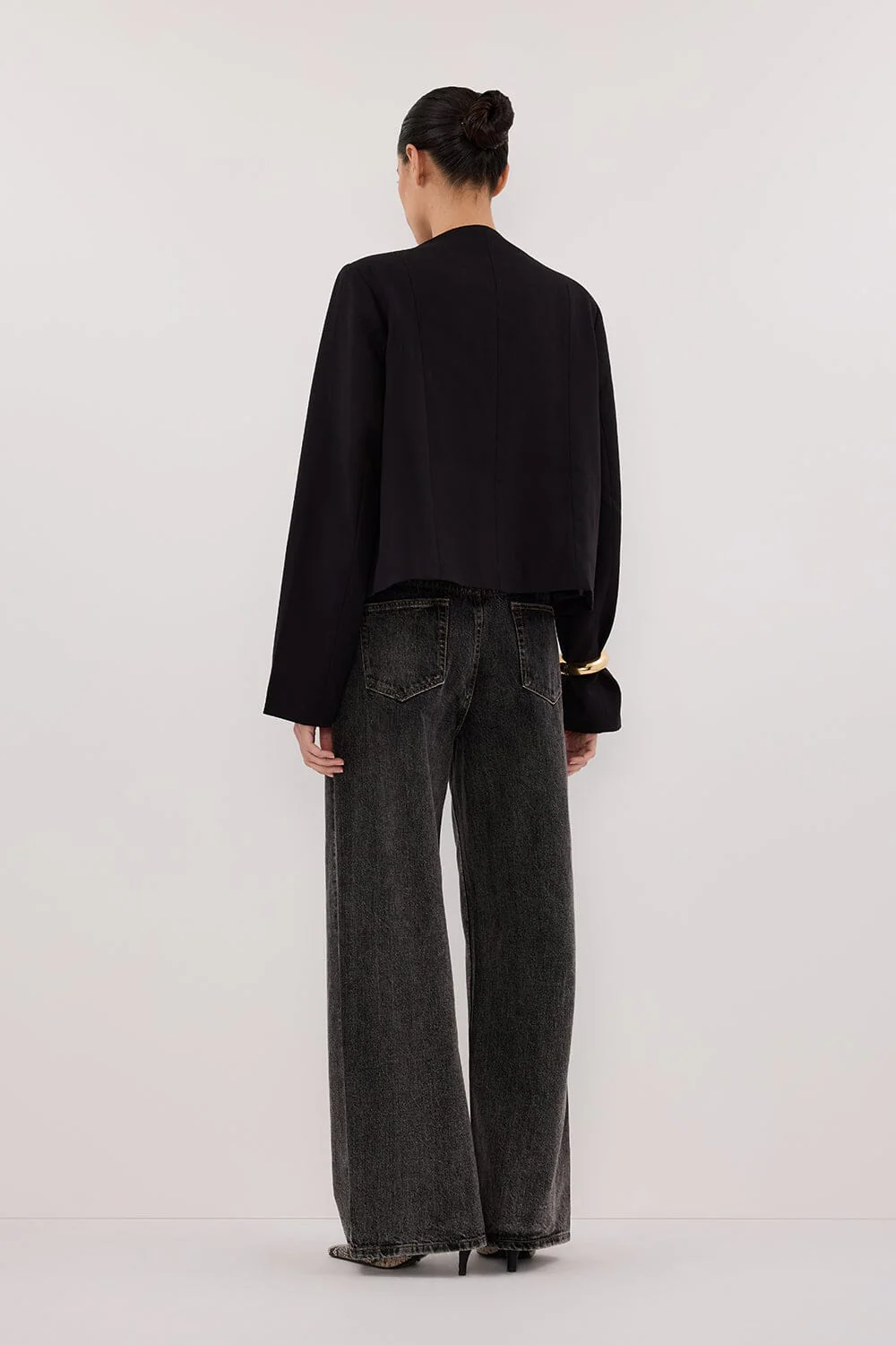 REAGAN 2.0 WASHED BLACK SLOUCHY JEAN - Gamepaces