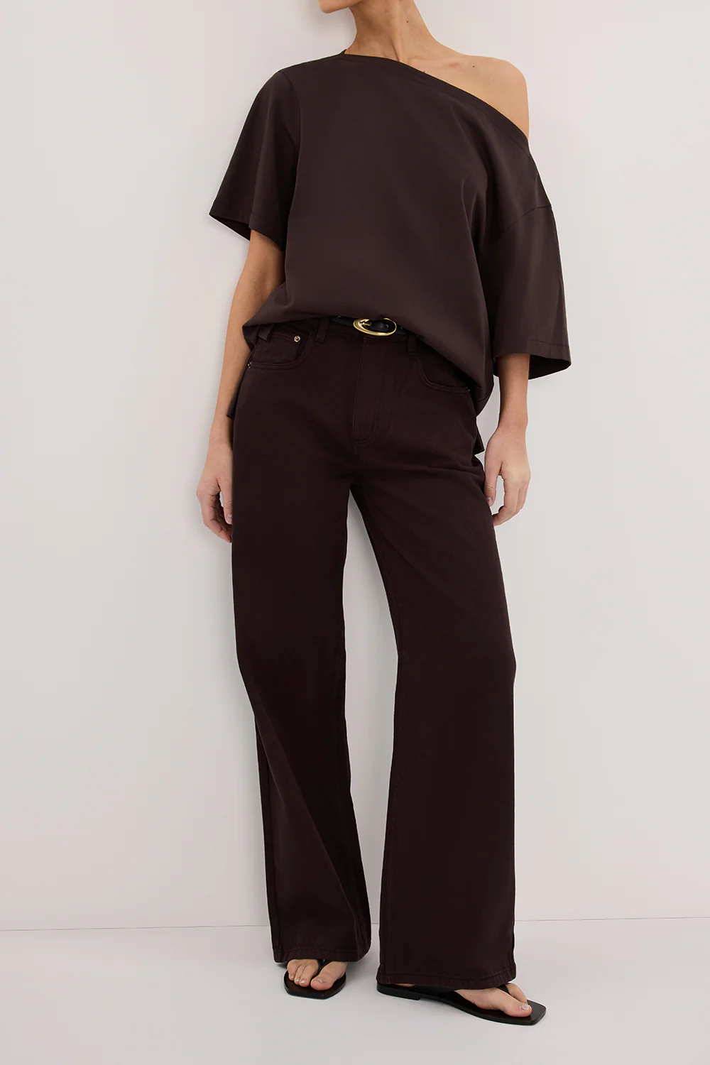 REAGAN 2.0 BURNT CHOC SLOUCHY JEAN - Gamepaces