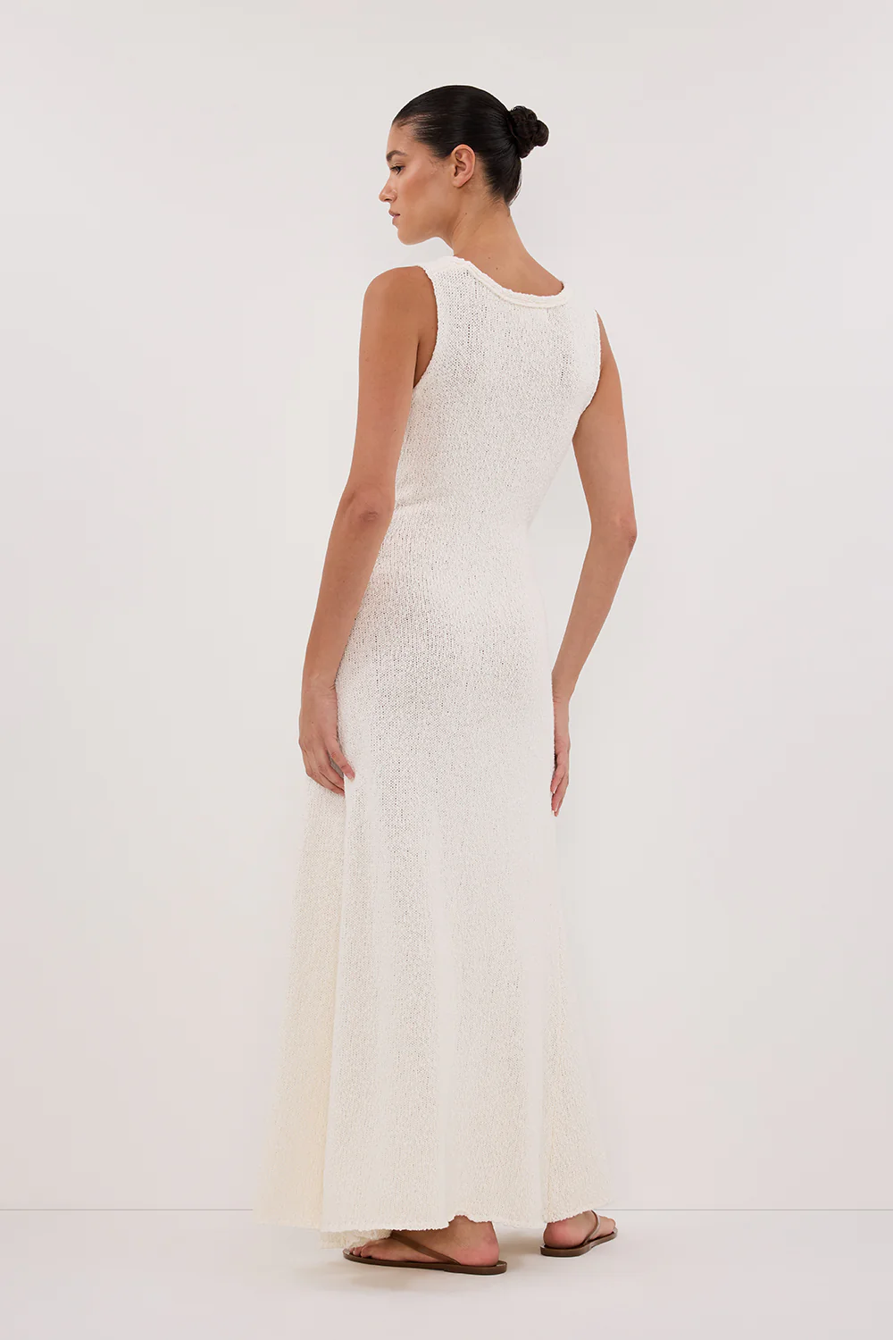 SUE OFF WHITE KNIT MAXI DRESS - Gamepaces