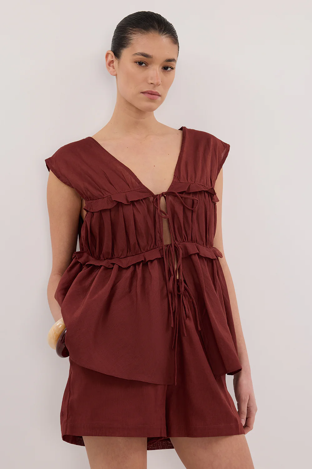 QUINN SAHARA LINEN SHORT - Gamepaces