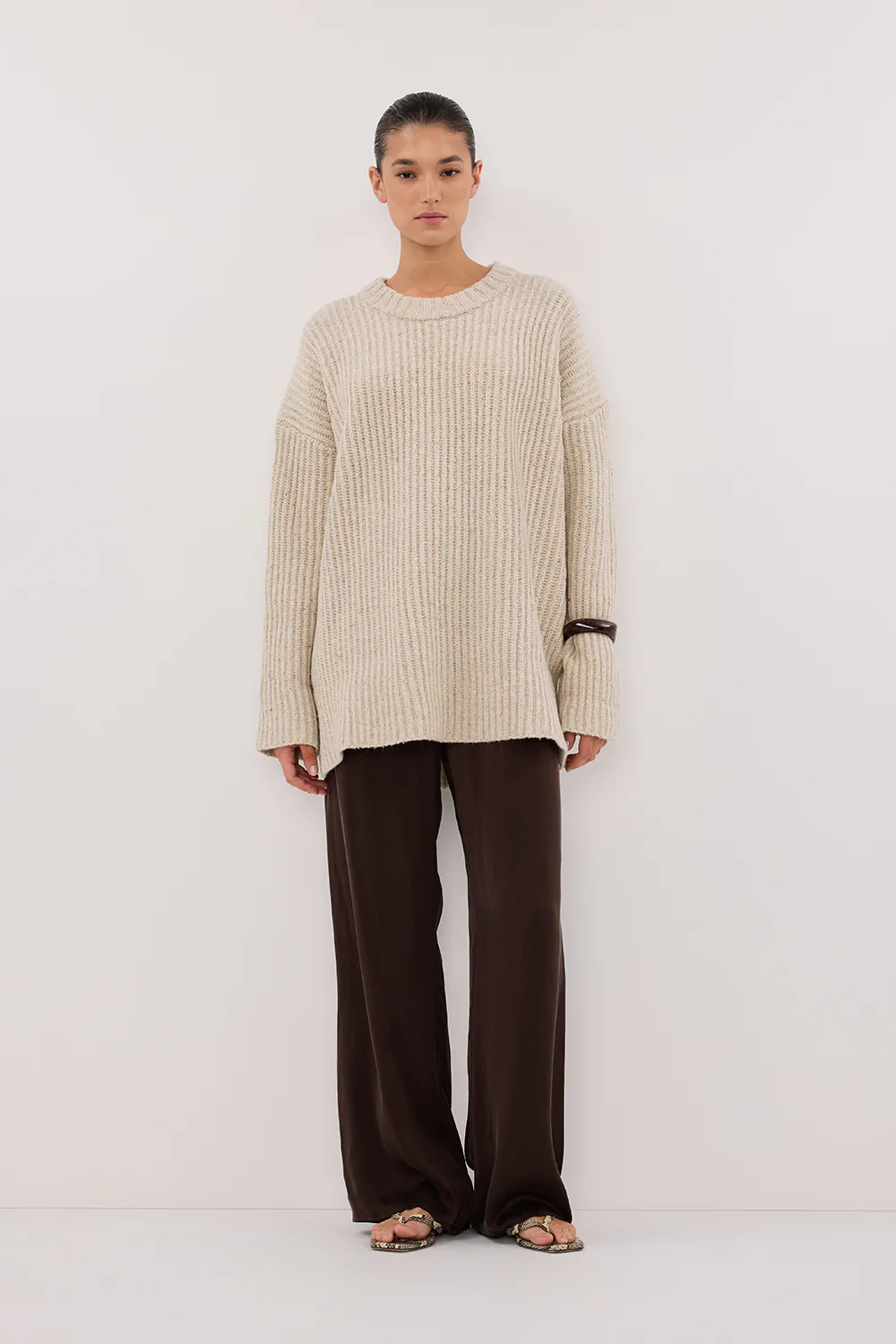INDIA CREAM MARLE KNIT JUMPER - Gamepaces