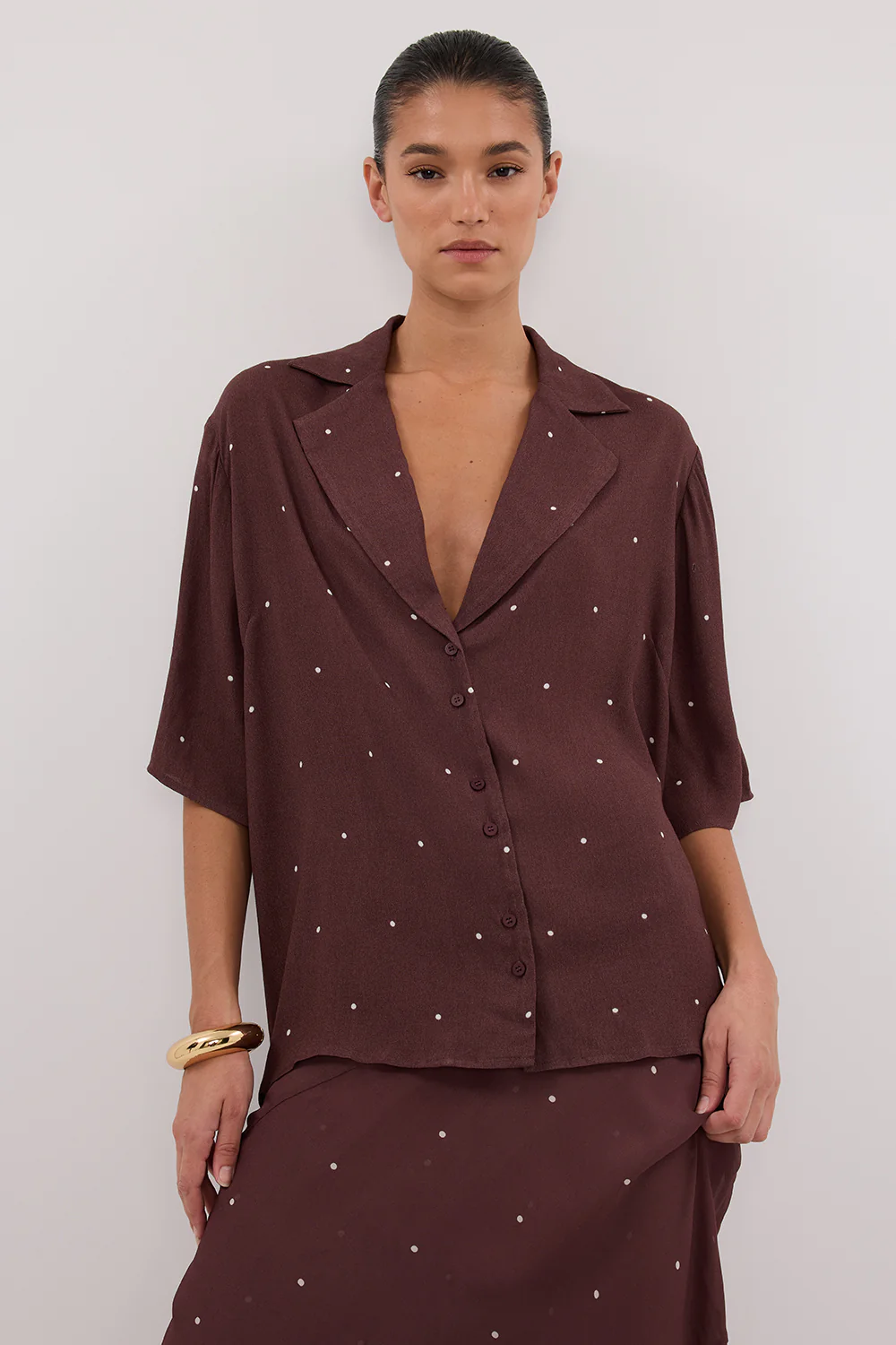 MELROSE WALNUT SHORT SLEEVE SHIRT - Gamepaces