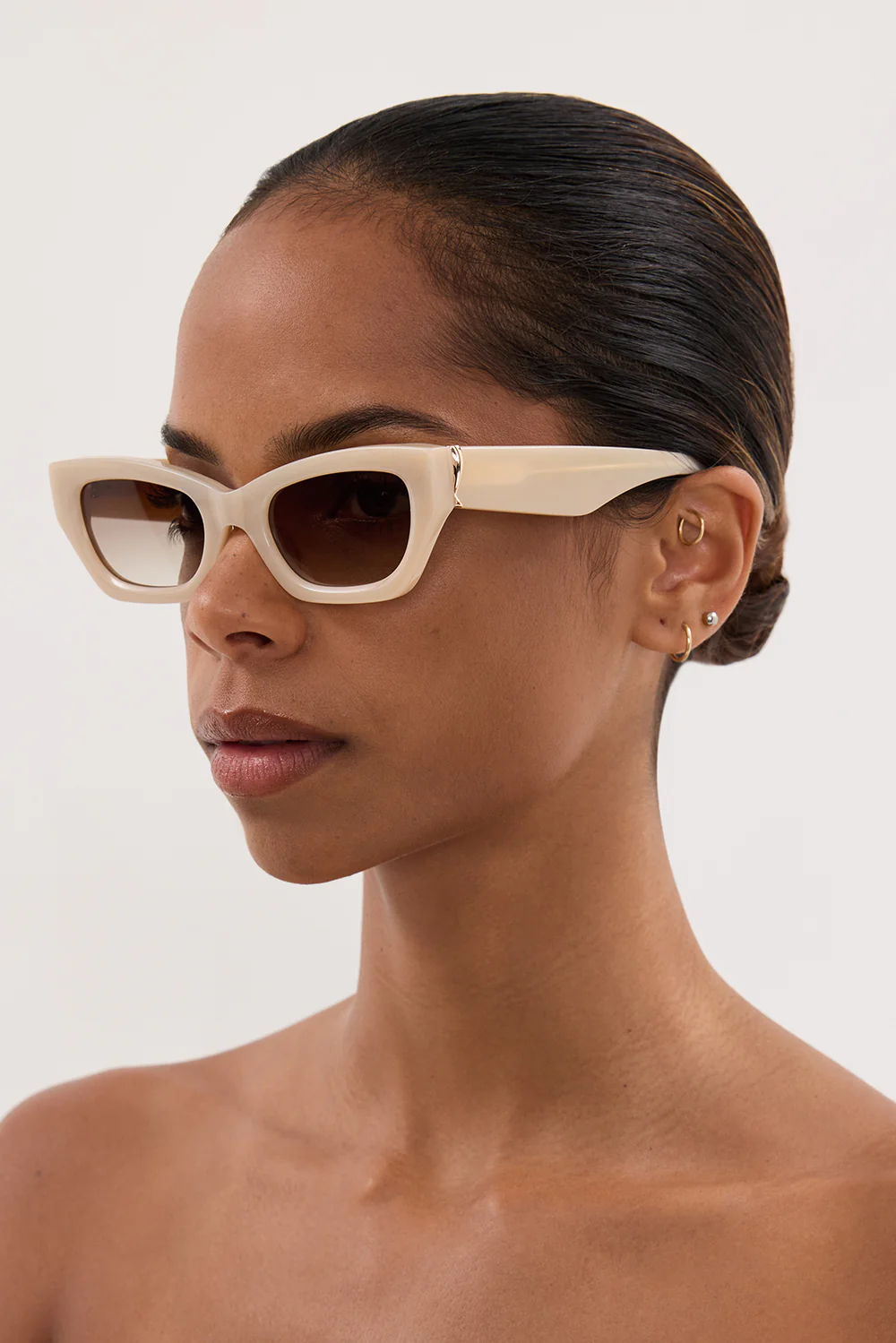 LUV LOU THE SUTTON NUDE HAZE SUNGLASSES - Gamepaces