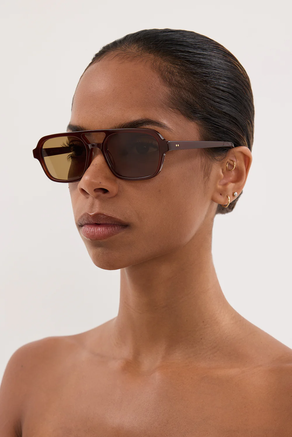 LUV LOU THE DUSTY AUBURN SUNGLASSES - Gamepaces