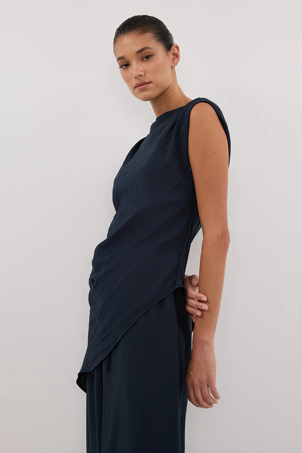 SHYLA SLATE ASYM TOP - Gamepaces