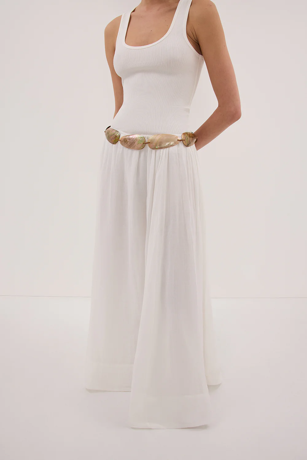 BALI TAILOR LA PAREO IVORY BELT 001 - Gamepaces