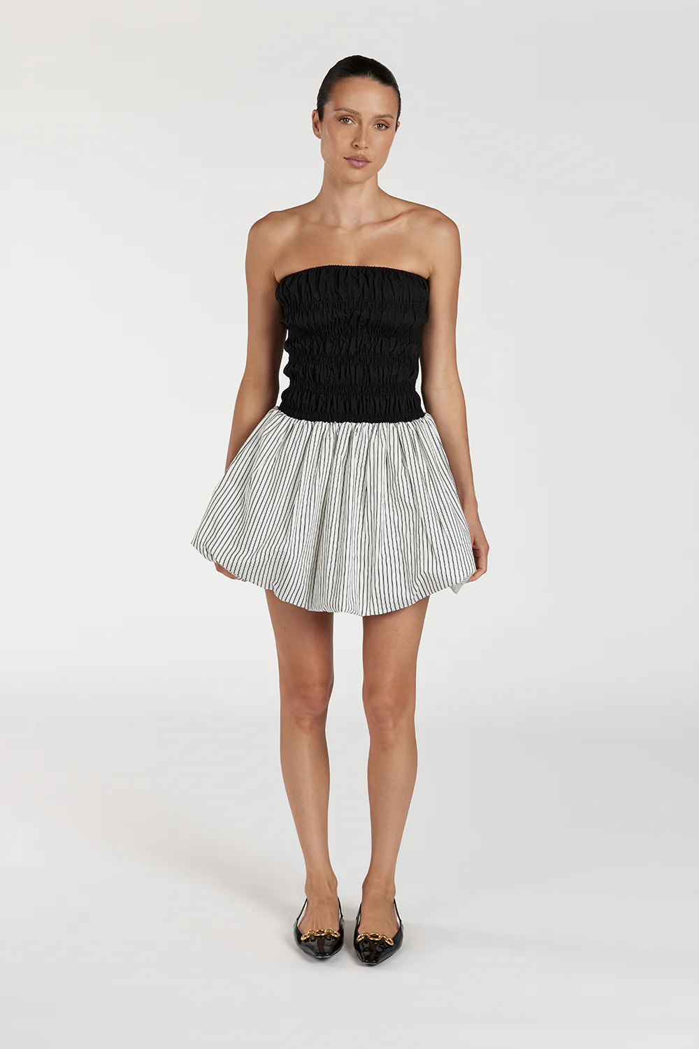 STOCKHOLM STRIPE SILK BLEND DRESS - Gamepaces