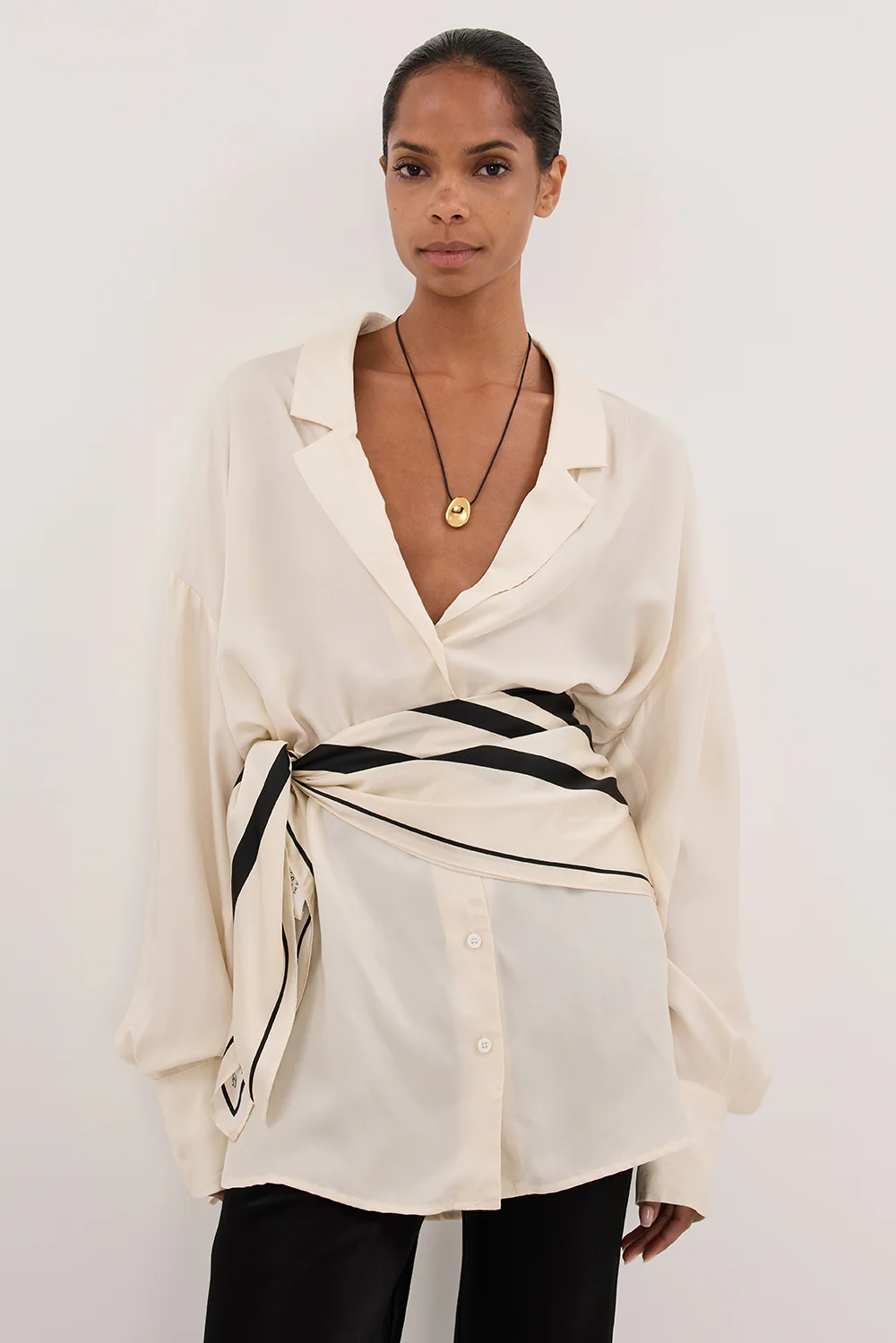 LUCILLE STRAW LONG SLEEVE CUPRO SHIRT - PRE ORDER - Gamepaces