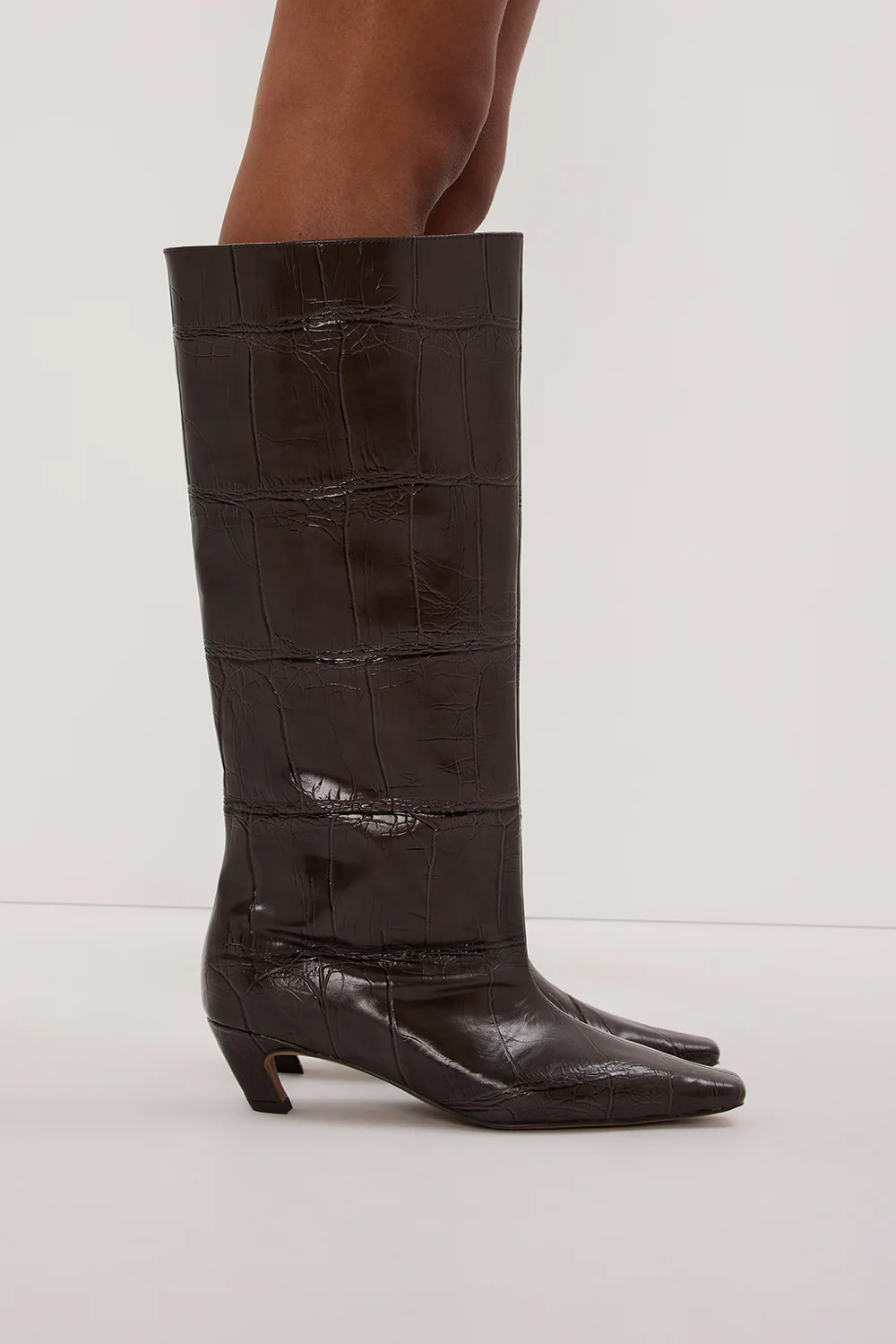 ALIAS MAE CRAWFORD BOOT CHOC CROC - Gamepaces