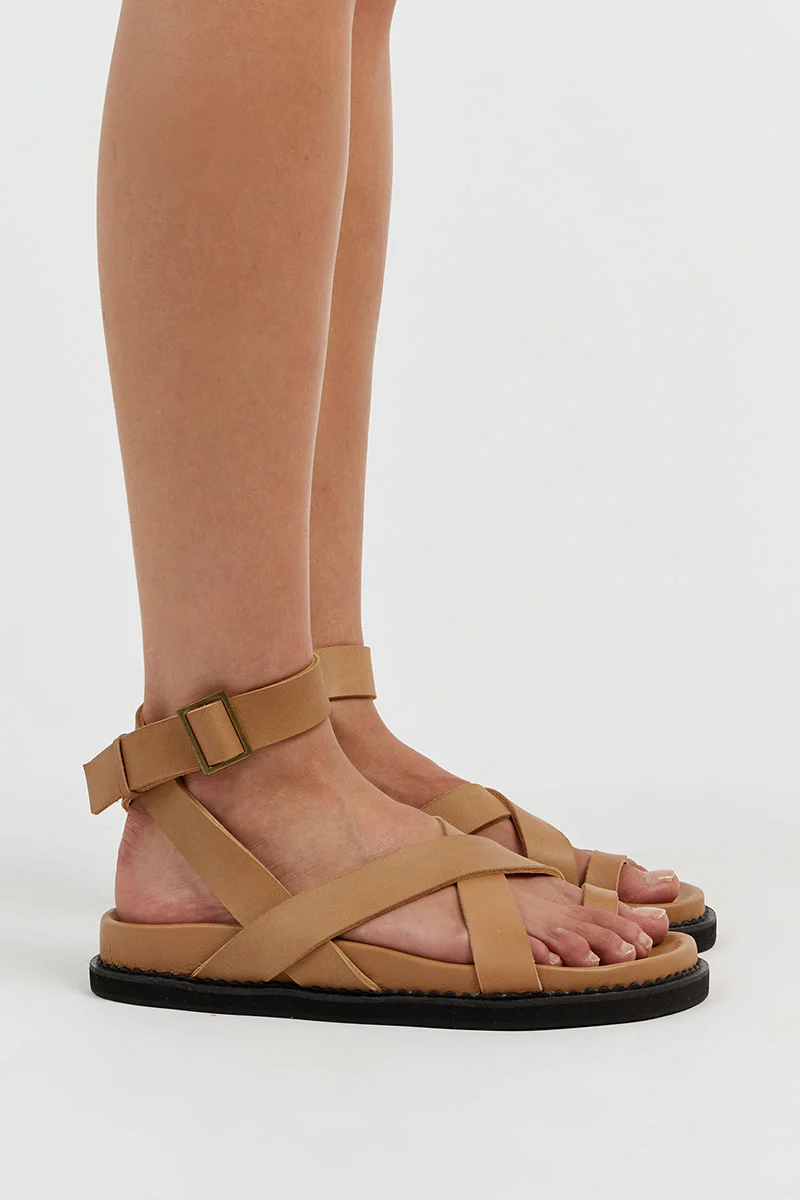 THE BALI TAILOR LENI TAN SANDAL - Gamepaces