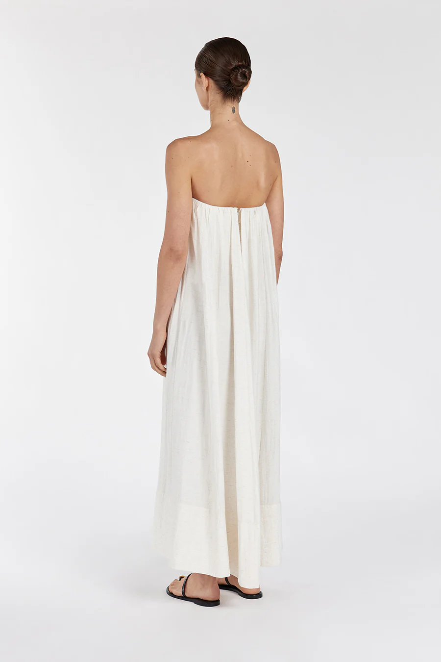 SHANIYA CREAM MARLE MIDI DRESS - Gamepaces